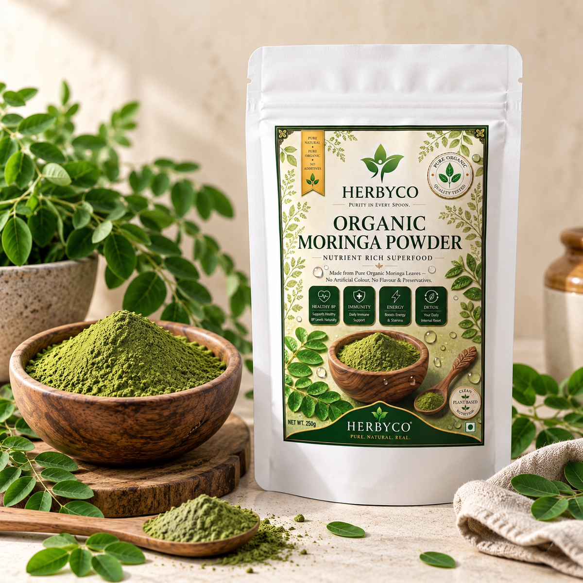 Moringa Leaf Powder – Pure Moringa Powder -250 gm