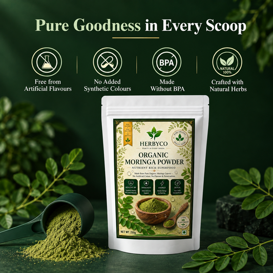 Pure Moringa Leaf Powder (Oleifera Leaf) -500g