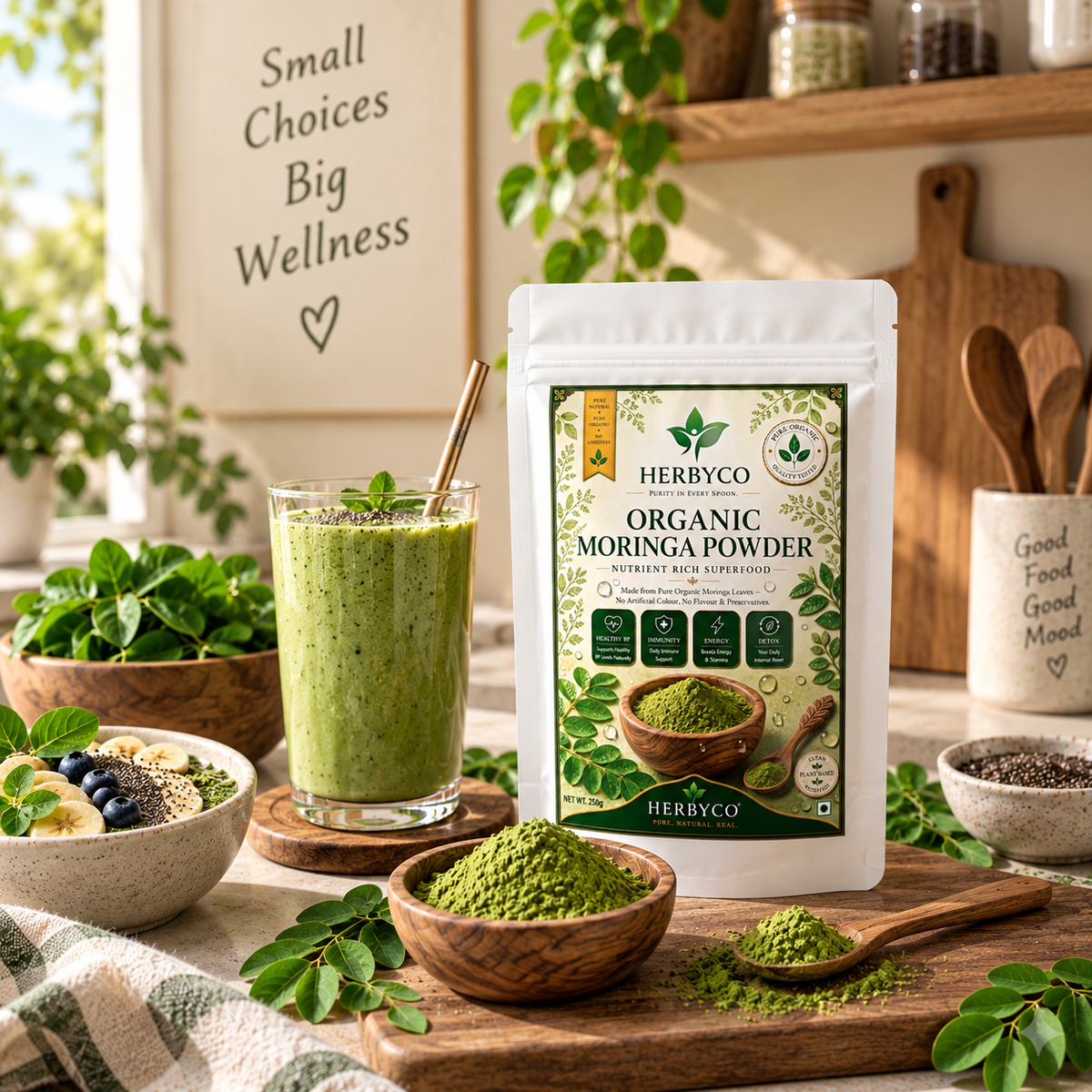 Moringa Leaf Powder – Pure Moringa Powder -250 gm