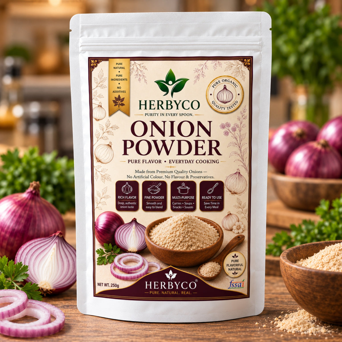 Natural Red Onion Powder ( Dehydrated)